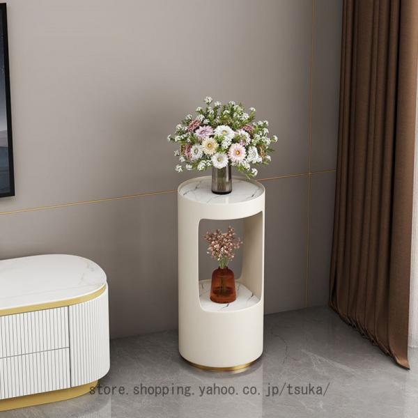 フラワースタンド 観葉植物 室内 2段 花台 スリム 玄関 北欧風 床置き植物ホルダー 屋内植物スタ...