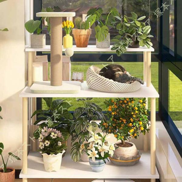 プランター台 花台 木製 園芸ラック ガーデンラック プランタースタンド 花棚 盆栽スタンド 観葉 ...