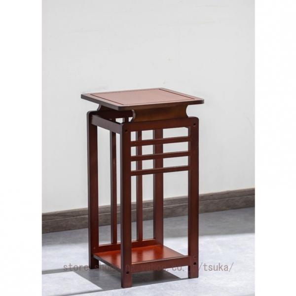 フラワースタンド 花台 鉢スタンド 天然竹 楠竹 室内 禅 2層 花瓶台 置物ラック フラワーポット...