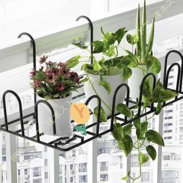 フラワースタンド ベランダ おしゃれ グッズ プランター フェンス 引っ掛け プランター棚 植木鉢ス...