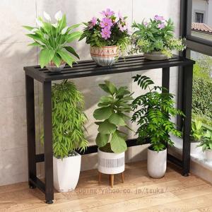 フラワースタンド プランターラック ガーデニング 花台 鋳鉄 横型 屋外 植物棚 鉢スタンド インテリア 収納ラック 植物の陳列台 簡単組み立て 観葉植物