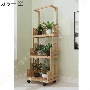 フラワースタンド 木製 3段 観葉植物 ガーデ...の詳細画像2