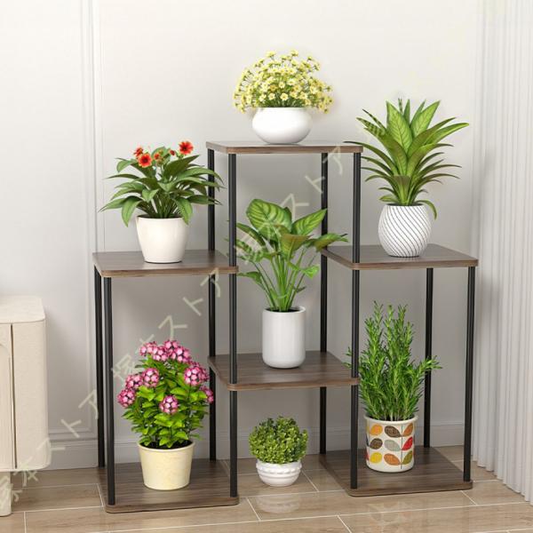 植物スタンド 屋内 フラワースタンド屋内 金属花棚プラントシェルフ 多様な植物コーナー高花棚に適し ...