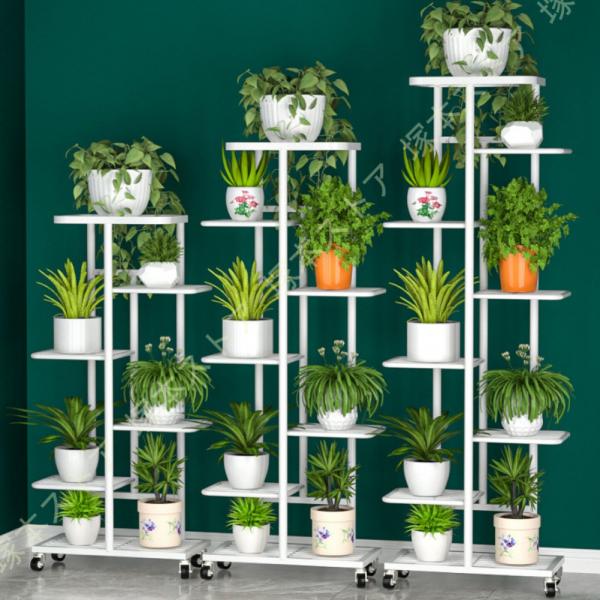 フラワースタンド ガーデンラック 園芸ラック プランタースタンド 花棚 盆栽スタンド 観葉植物 鉄製...