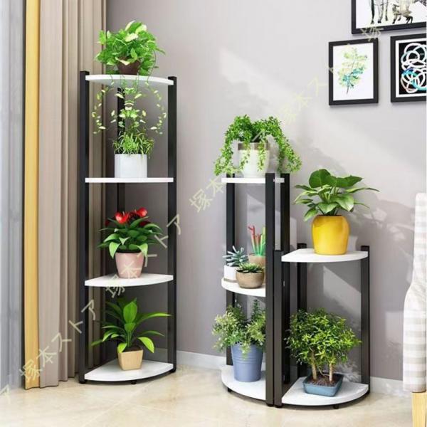 フラワースタンド コーナーラック オープンラック 植木鉢 植物棚 盆栽棚 スタンド 花台 鉢スタンド...