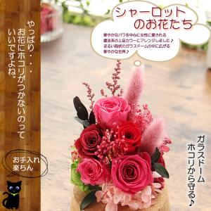 プリザーブドフラワー ギフト ガラスドーム シ...の詳細画像4