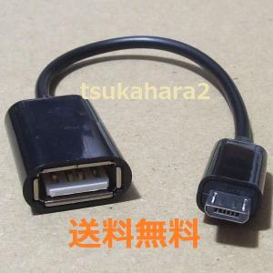 マイクロ Micro USB Type B OTG オス → USB Type A メス (通常のタイプ)