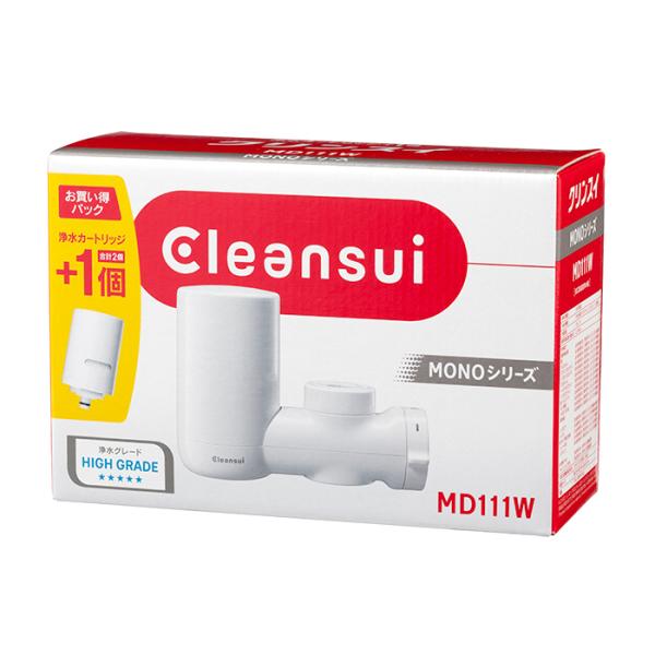 MDC01SW 三菱ケミカル・クリンスイ 蛇口型浄水器 交換カートリッジ2個 MONOシリーズ MD...