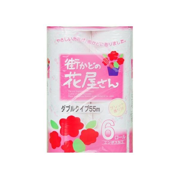【個人様購入可能】●泉製紙 街かどの花屋さん トイレットペーパー 55m ダブル 6ロール×8パック...
