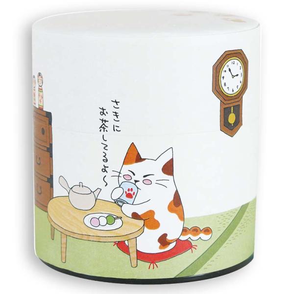 みたらしちゃん　和紙茶缶100g　さきにお茶してるよ〜
