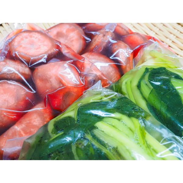 野沢菜漬・木曽の赤かぶ漬詰合せ