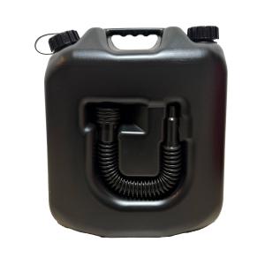 ブラック matka(マトカ) 『ノズル付きポリタンク18L』 PL保険加入商品！黒 オシャレ 灯油缶 ポリタンク 灯油タンク ノズルセット アウトドア 防災時 災害時 DIY