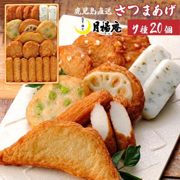 【送料無料】さつま揚げ 月揚庵 ギフト さつまあげ 鹿児島県産 特産品 月の華 C-C3 20個入　