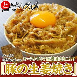 《送料無料》　『豚のしょうが焼き』　約530ｇ×2袋　 ※冷凍　【同梱不可】