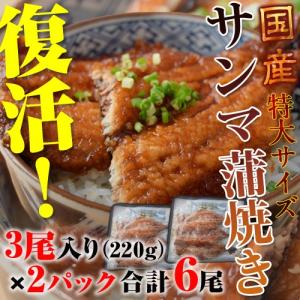 うなぎ屋が作る本格蒲焼「さんまの蒲焼き」　3尾（220g）×2P 合計6尾　※冷凍　【冷凍同梱可能】 ○｜tsukiji-ichiba2