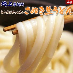 ポイント消化 うどん 讃岐 送料無料 池上製麺所 監修 るみおばあちゃんの 生うどん 1袋300g×4袋 ゆうパケット代引不可同梱不可