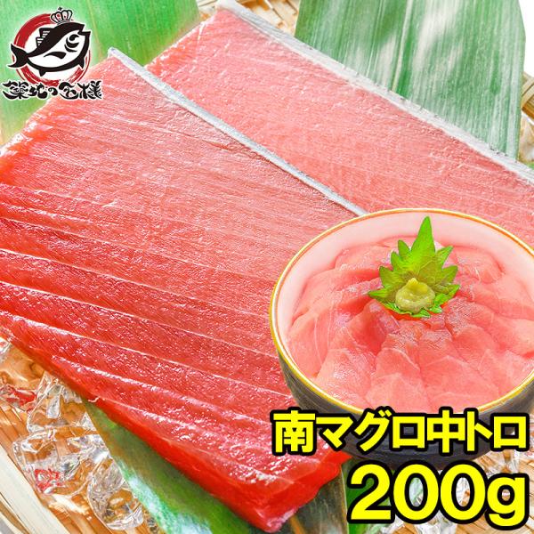 (マグロ まぐろ 鮪) ミナミマグロ 中トロ 200g (南まぐろ 南マグロ 南鮪 インドまぐろ 刺...