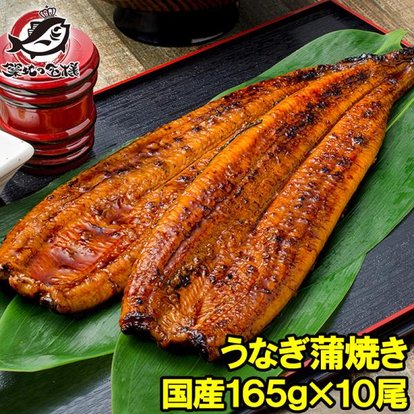 国産うなぎ蒲焼き 大サイズ 平均165g前後×10尾