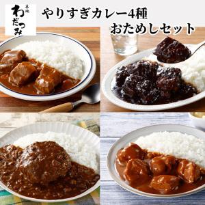 母の日 父の日 ギフト プレゼント カレー やりすぎカレー 4種お試し [ ビーフ ハンバーグ チキン ポーク ] レトルトカレー レ トルト食品 レトルト