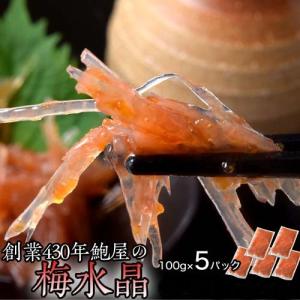 創業430年 鮑屋の梅水晶 100g×5袋 ※冷凍 送料無料｜tsukijiichiba