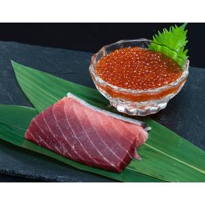 刺身でご馳走セットB『ミナミマグロといくら』中トロサク約150g、北海道産いくら120g　※冷凍｜tsukijiichiba