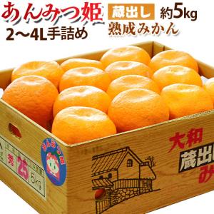 蔵出し 熟成みかん『あんみつ姫』佐賀県産 2L〜3Lサイズ 約5kg（25〜32玉） 手詰め 産地箱入 ※常温 送料無料