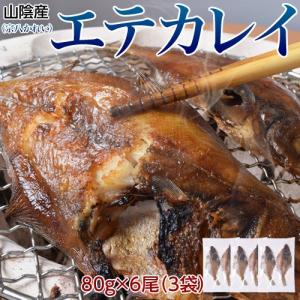 山陰産　エテカレイ(宗八かれい)　干物　6尾：約480g(2尾×3袋)　※冷凍　sea　〇｜tsukijiichiba