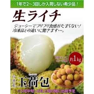 生ライチ 玉荷包 ぎょっかほう 台湾産 約1k...の詳細画像1