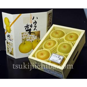 新潟県しろね産「ハウス幸水梨」 秀品 5〜7玉　約1.8kg　化粧箱入り ※常温・送料無料 fru ☆