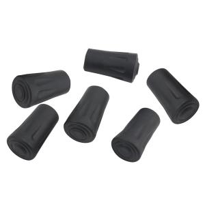 FineGood トレッキングポール 用ゴムキャップ 6 枚セット ストック端末保護 滑り止め・耐磨耗 軽量設計 登山 スキー ウォーキ