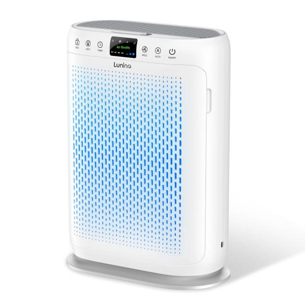 LUNINO 空気清浄機 2024新モデル・70畳対応・インテリアライト・花粉対策 PM2.5自動検...