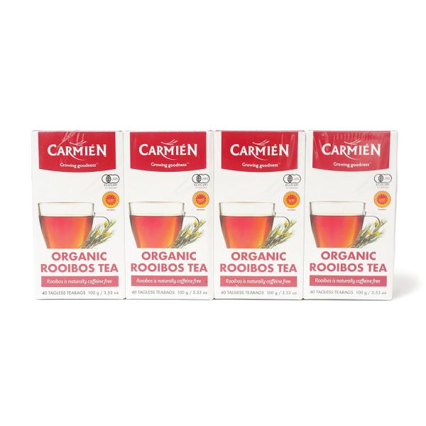 CARMIEN（カーミエン）オーガニック ルイボスティー ティーパック40袋入（100g）×4箱 J...