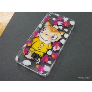 [iPhone 5/5S カバーケース　手描き］ミーコちゃん　-　6/30まで特別価格1080円セー｜tsukuitakako