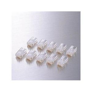 エレコム LD-RJ45T10A  RJ45コネクタ 10個 透明｜tsukumo-y2