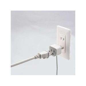 エレコム T-H32N ノイズ対策機能付き 3P→2P変換アダプタ