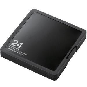 エレコム CMC-SDCPP24BK SD／microSDカードケース プラスチックタイプ ( SD...