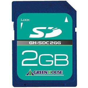 グリーンハウス GH-SDC2GG SDカード(スタンダード) 2GB｜tsukumo-y2