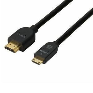 ソニー DLC-HEM15 B HDMI-ミニHDMIケーブル 1.5m ハイスピード イーサネット対応 3D映像対応｜tsukumo-y2