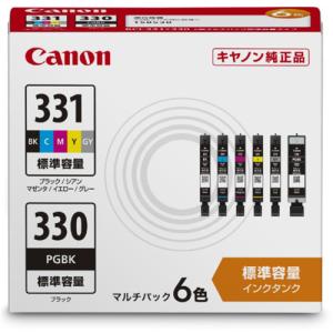 新品 純正 キヤノン インク BCI-331 5色 330 1色 合計6本セット キヤノン BCI-331+330／5MP 純正インクタンク 5色パック : ツクモYahoo