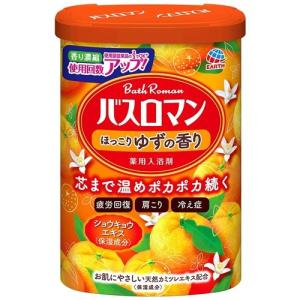 アース製薬 バスロマン ほっこりゆずの香り (600g) 【医薬部外品】｜tsukumo-y2