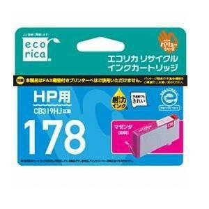 エコリカ ECI-HP178M-V HP CB319HJ対応 リサイクルインクカートリッジ マゼンタ