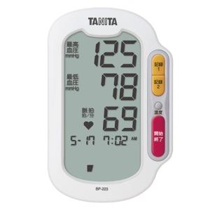 タニタ BP-223 上腕式血圧計 ホワイト｜tsukumo-y2