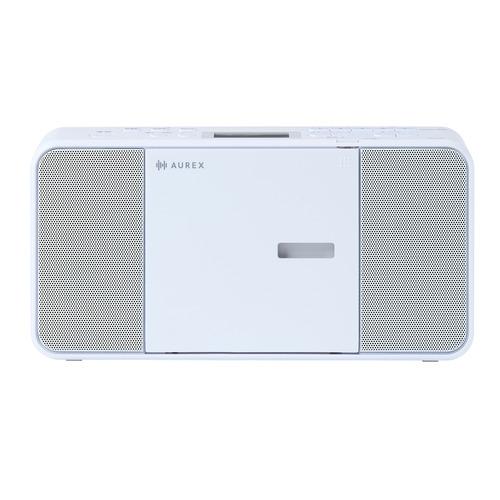 東芝 AX-C250(W) CDラジオ AUREX ワイドFM対応 スリープタイマー機能搭載 ホワイ...