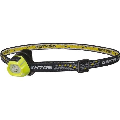 GENTOS HC-24YG クリップ付き小型LEDヘッドライト イエローグリーン