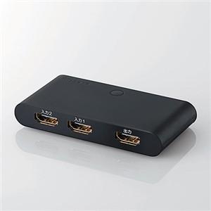 エレコム DH-SW21BK HDMI切替器 2K/WUXGA 60Hz対応 ポート不足解消 2ポー...