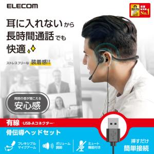 エレコム HS-BC05UBK 骨伝導イヤホン...の詳細画像1