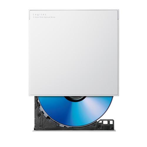 ロジテック LDR-PWA8U3CLWH DVDドライブ 外付け CD/DVD対応 USB3.2 G...