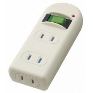 ヤザワ Y02FUBKS310WH 雷サージ・耐トラ付省エネタップ 3個口 白