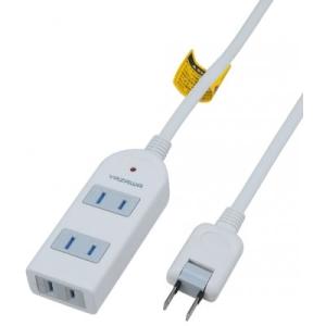 ヤザワ Y02KS303WH 雷サージ付テーブルタップ 3個口 3m 白
