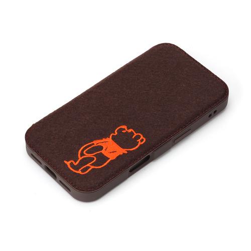 PGA PG-D24BGF06POO iPhone 16 Pro用 ガラスフリップケース  くまのプ...